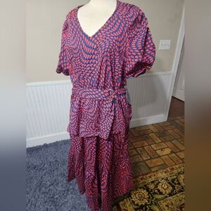 NWT! Scoop Psychedelic Maxi Dress XL
